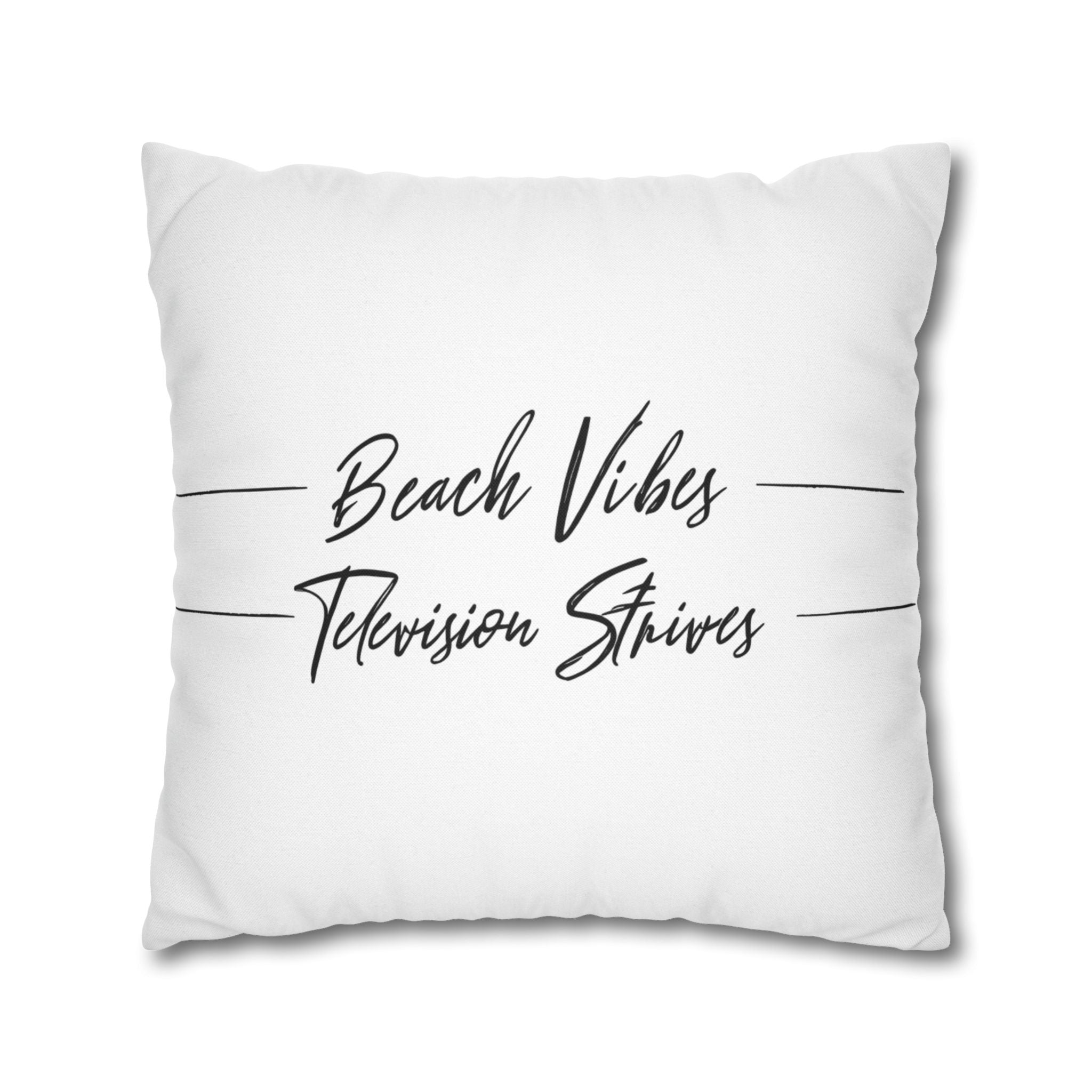 Spun Polyester Square Pillowcase