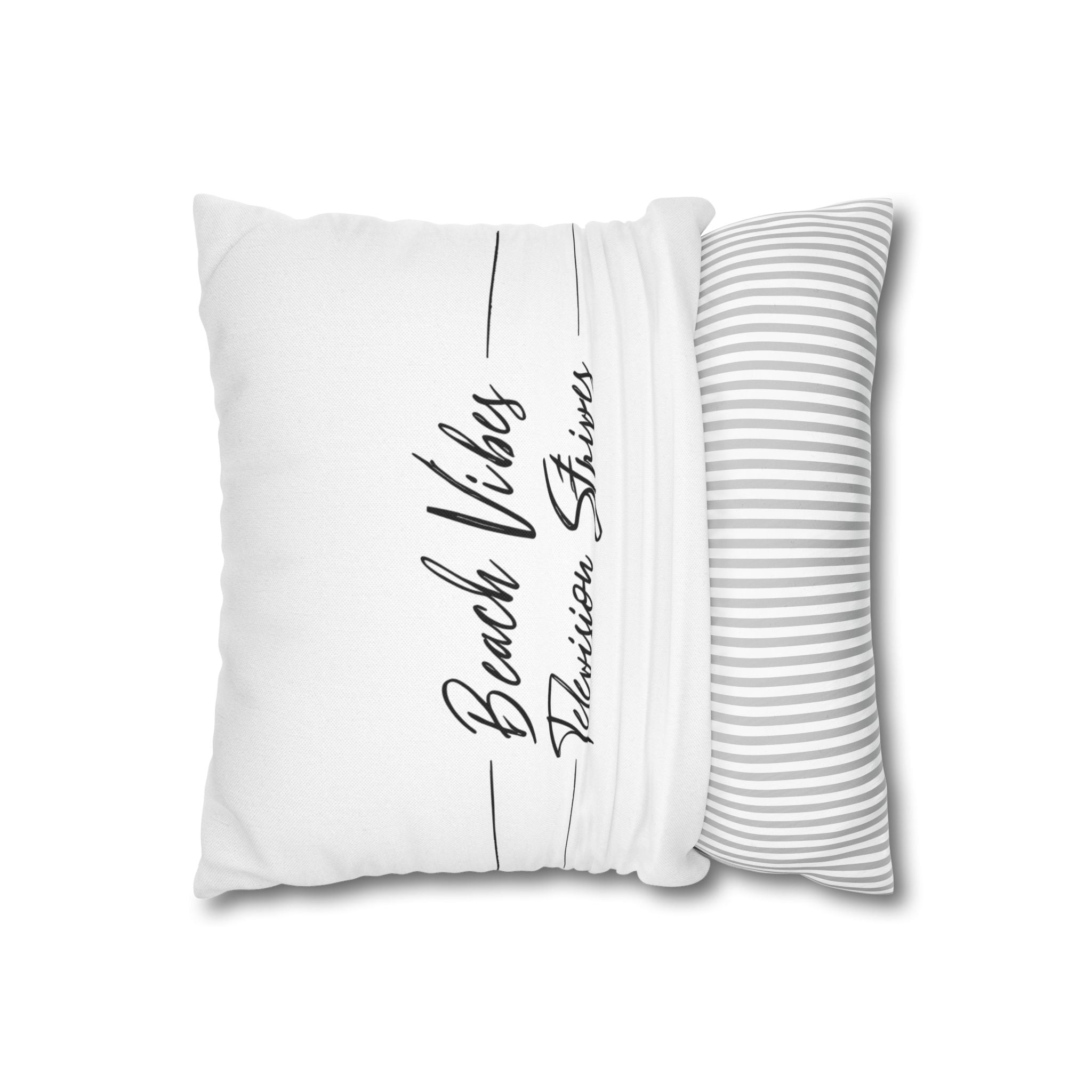 Spun Polyester Square Pillowcase