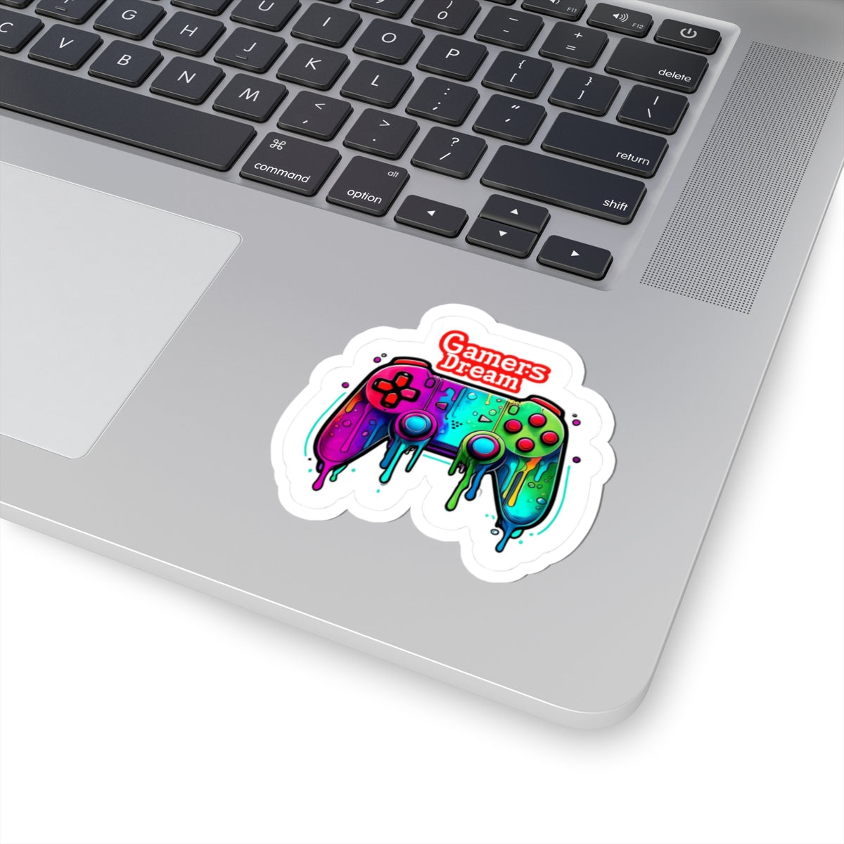 Colorful Gamer Dream Kiss-Cut Stickers | Gaming Decor, Laptop Accessories, Gift for Gamers, Custom Stickers, Fun Party Favors