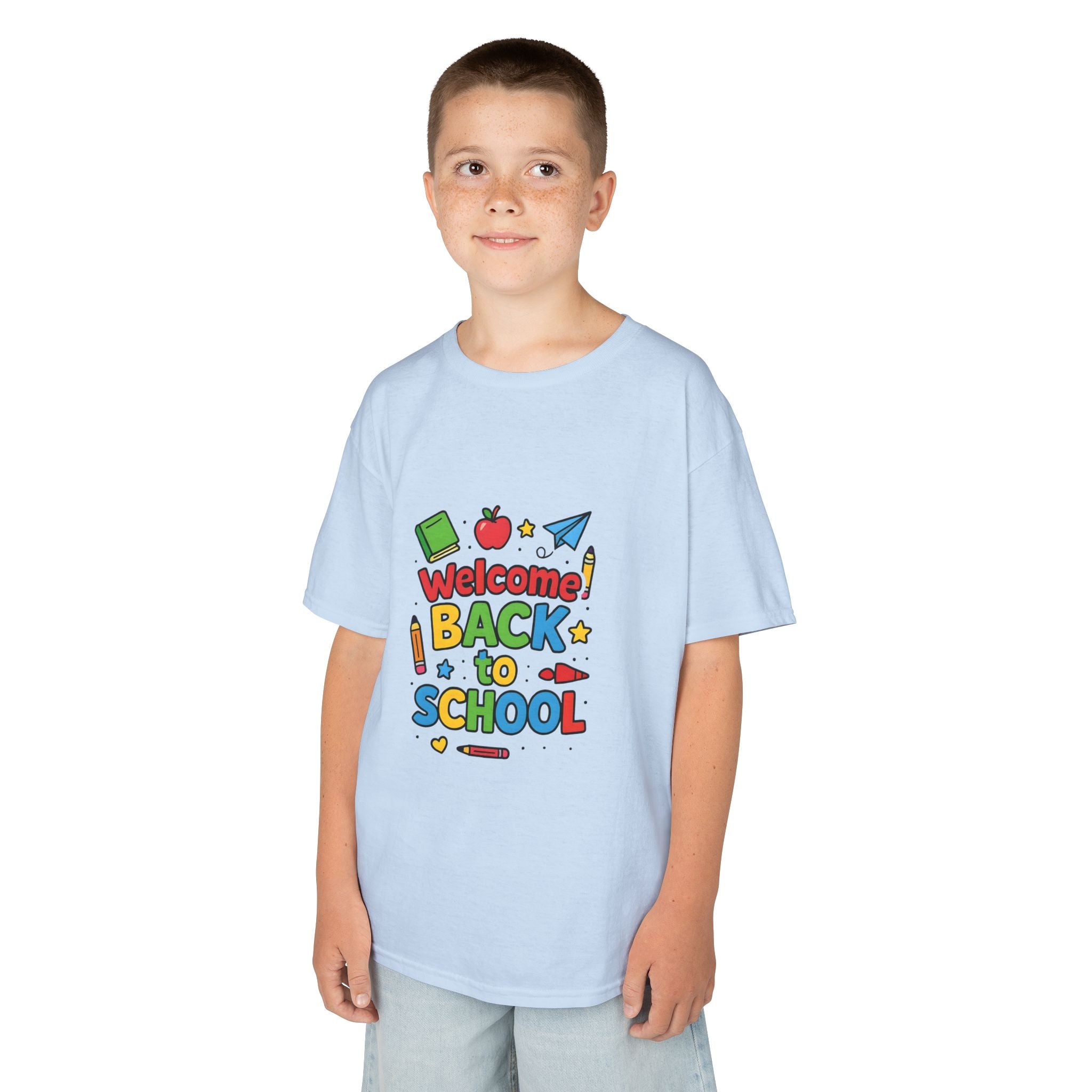 Kids School Graphic Tee, Back to School Outfit Gift Shirt, Youthful Vibrant Children's Birthday Tshirt, First Day of School Apparel, Cute