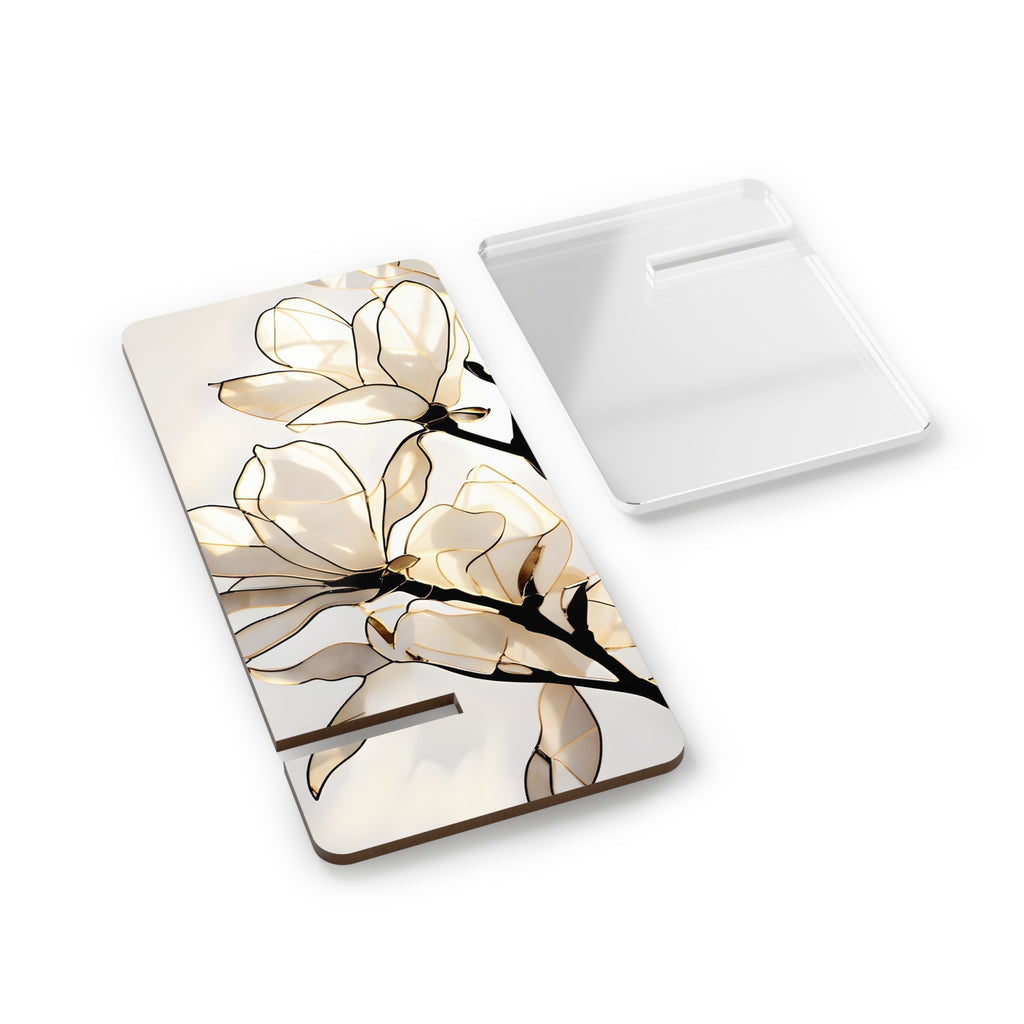 Stylish Floral Smartphone Stand, Elegant Phone Holder for Home and Office, Perfect Gift for Tech Lovers, Mother's Day, Birthday, Desk Decor