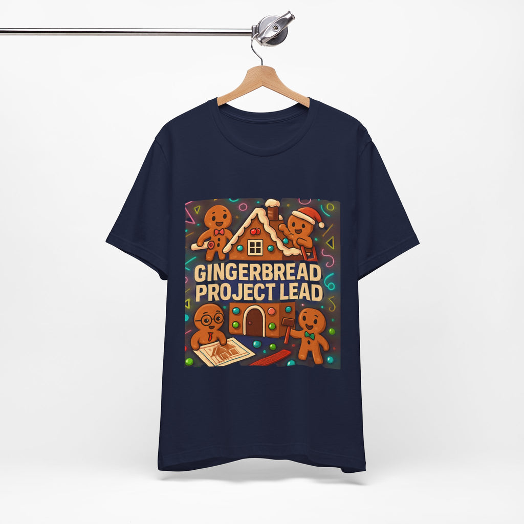 Gingerbread Project Lab T-Shirt — Cute Holiday Cookie House Tee