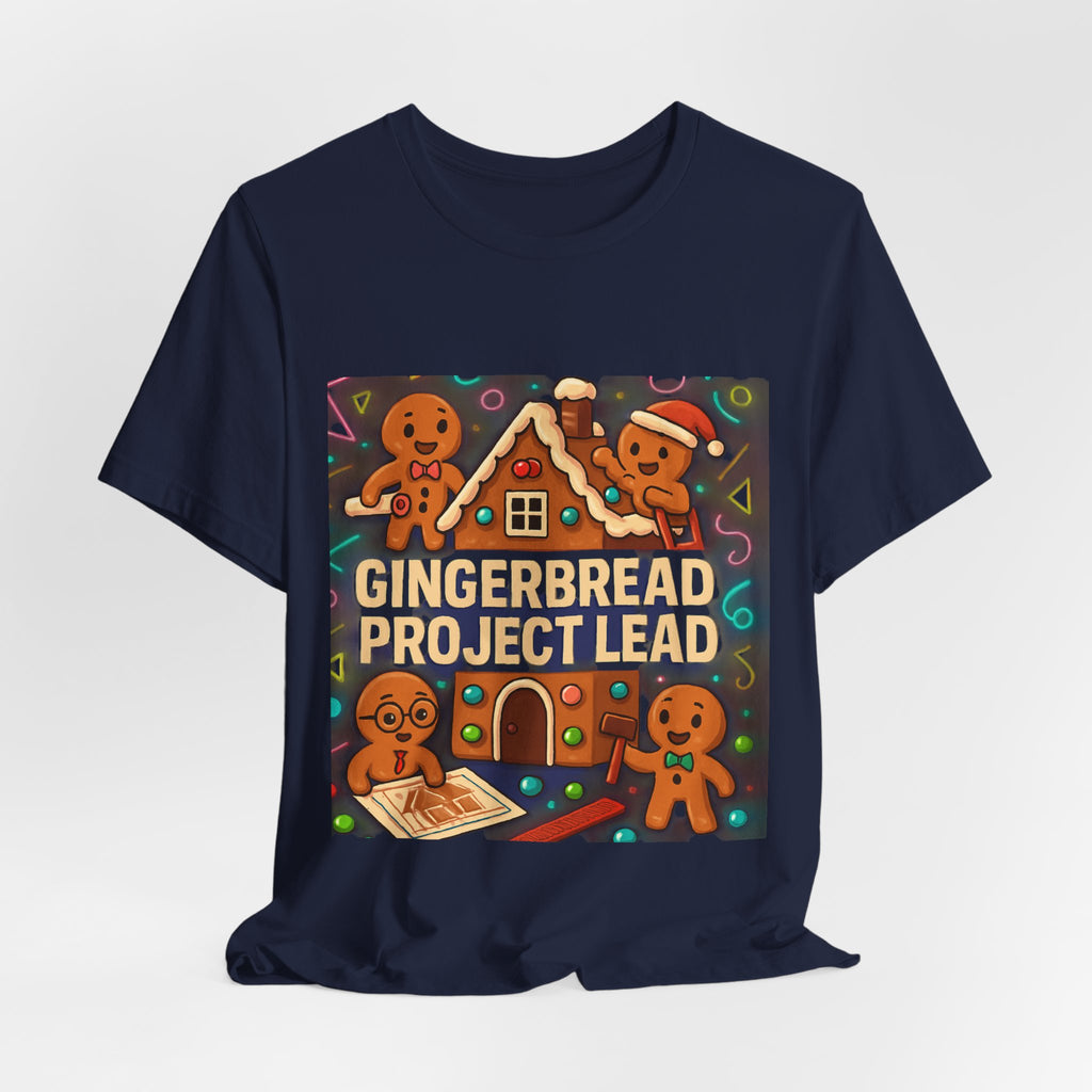 Gingerbread Project Lab T-Shirt — Cute Holiday Cookie House Tee
