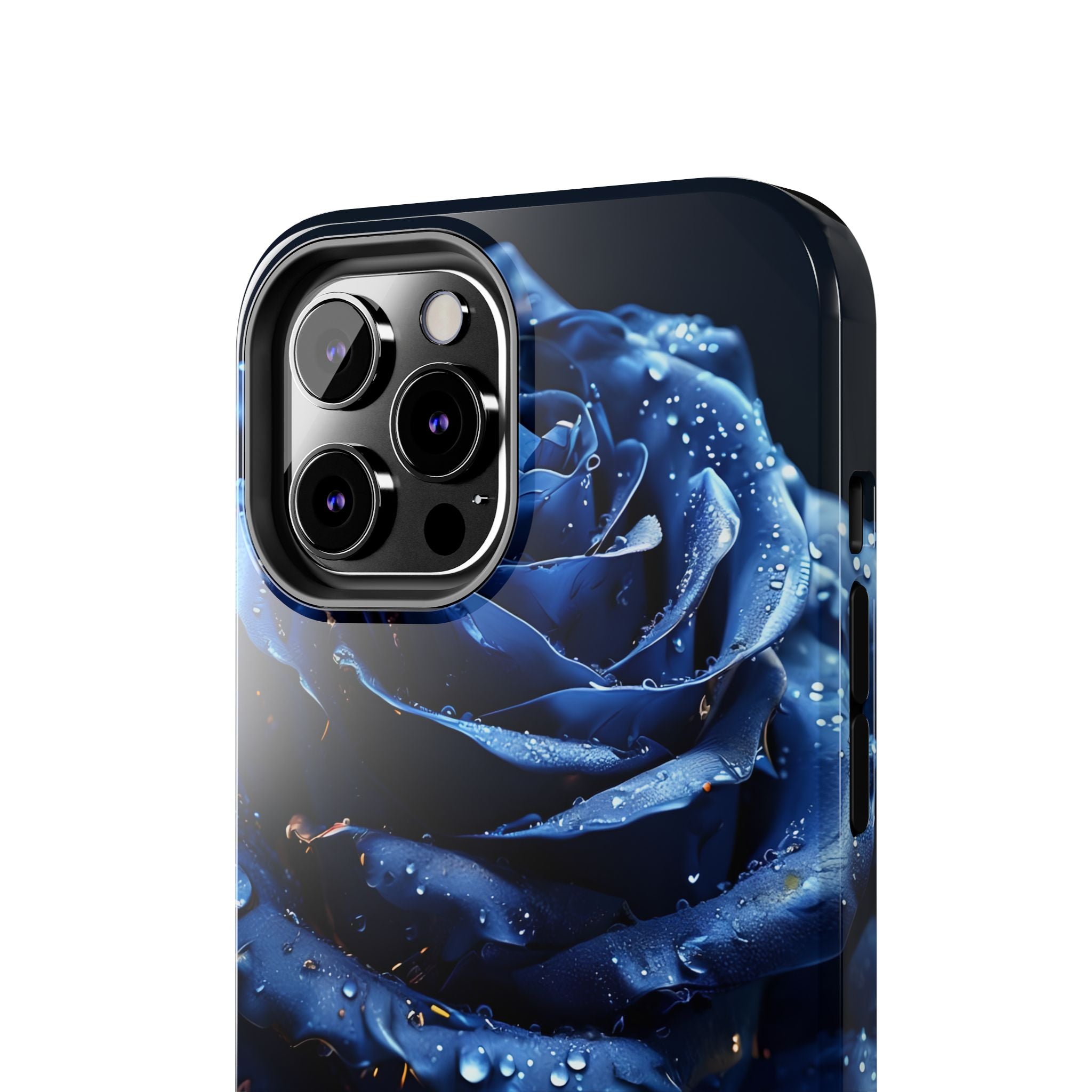 iPhone 17 Pro Max Tough Phone Case - Elegant Blue Rossy Design