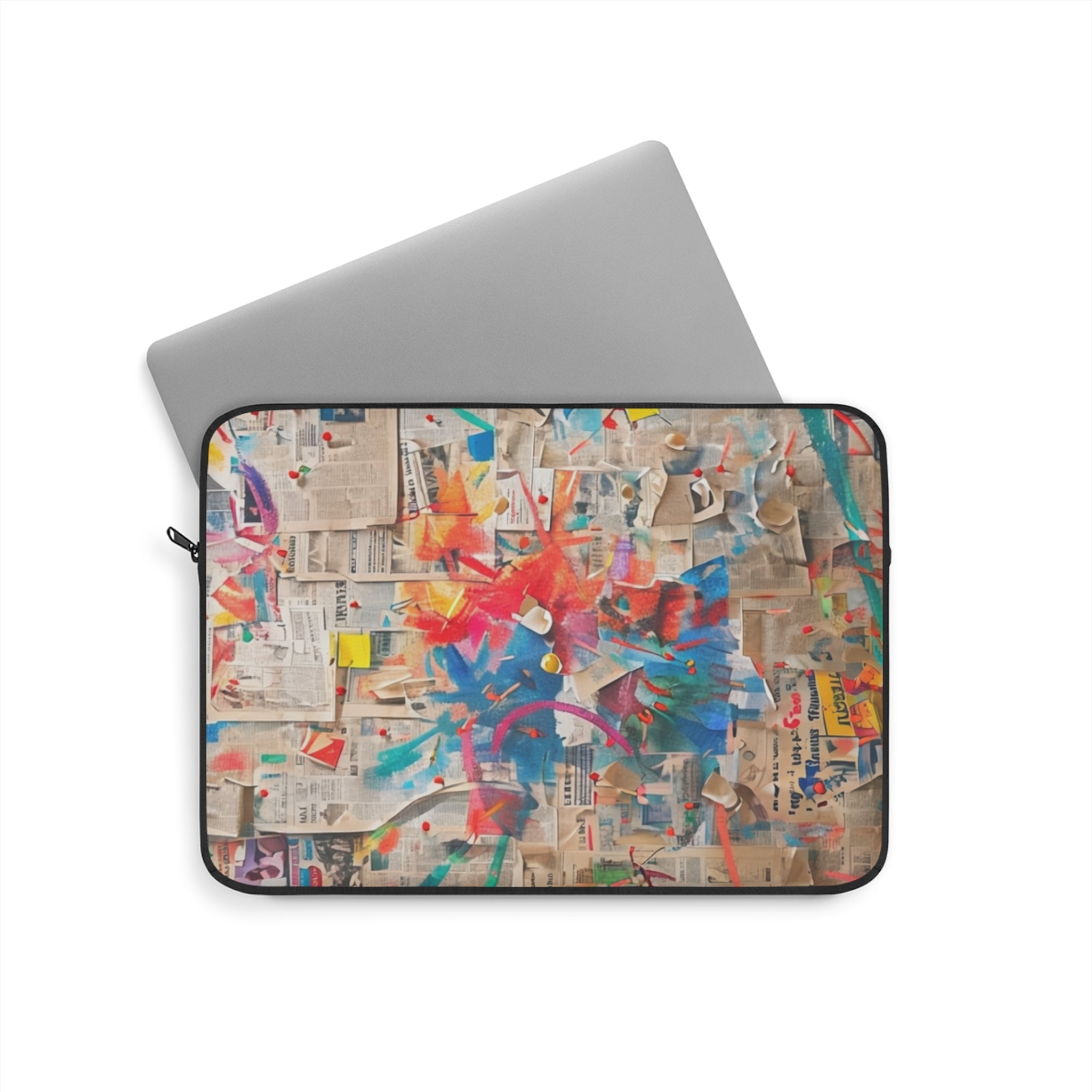 Colorful Abstract Laptop Sleeve, Artistic Sleeve Case, Computer Cover, Gift for Students, Unique Tech Accessory