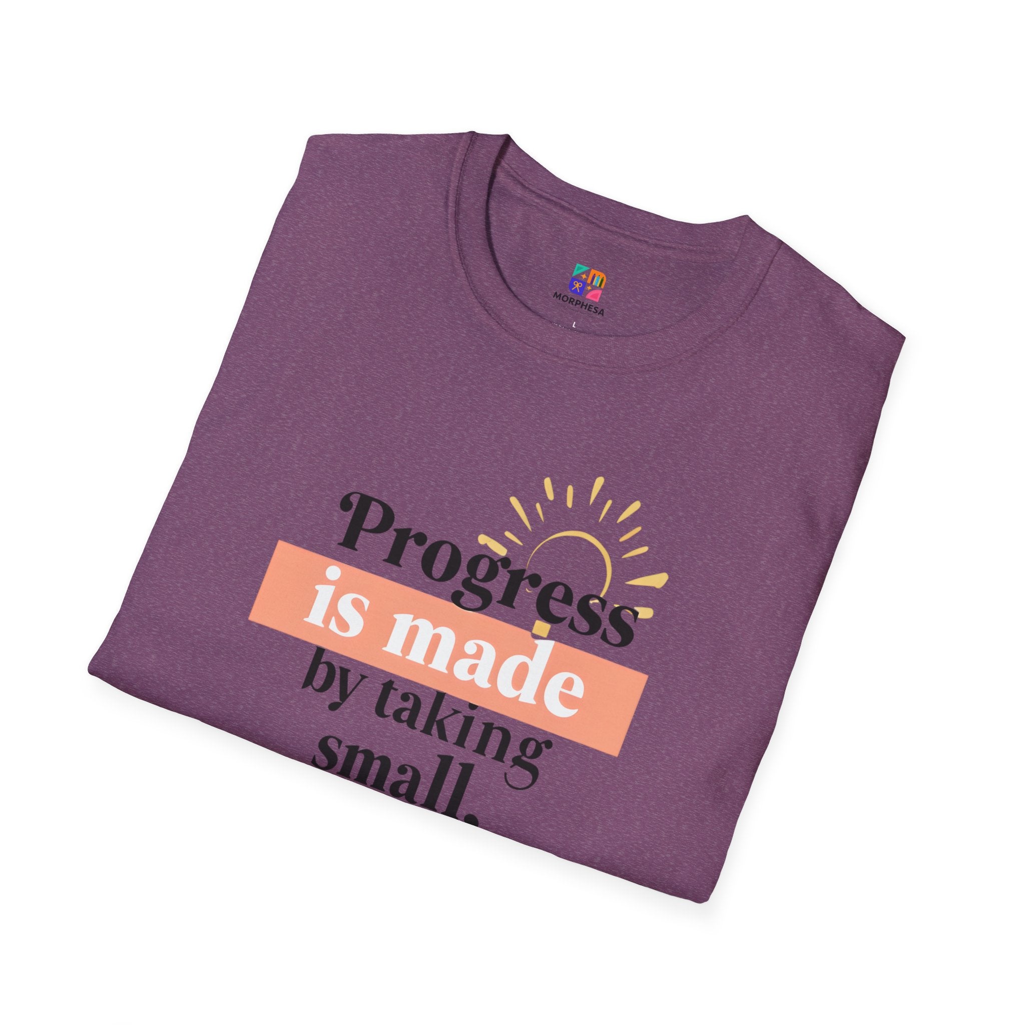 Motivational T-Shirt, Inspirational Gift for Personal Growth, Progress Quote Tee, Everyday Wear, Encouragement Apparel