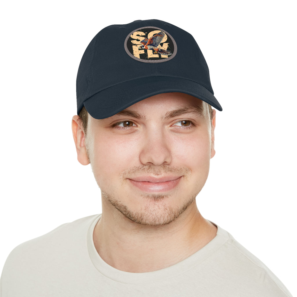 Stylish Dad Hat with Leather Patch, Casual Baseball Cap, Gift for Dads, Outdoor Accessory, Summer Fashion
