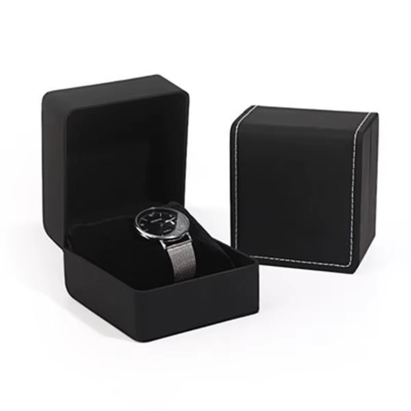 Luxurious Leather Watch Storage Case with Multiple Slots - The Perfect Organizer for Your Timepieces